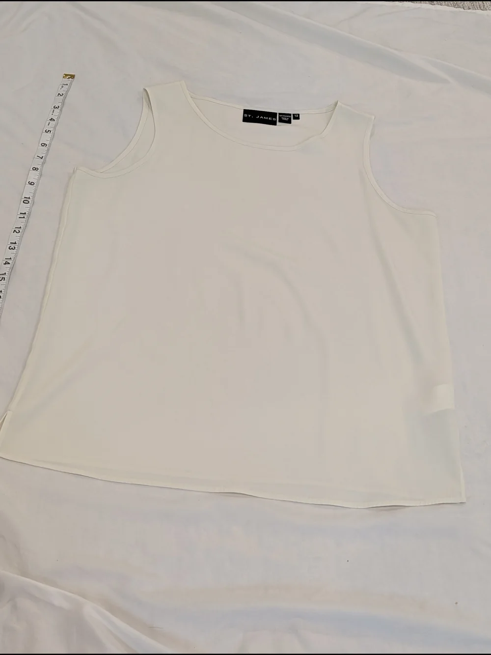 Saint James Cream Scoop Neck Tank